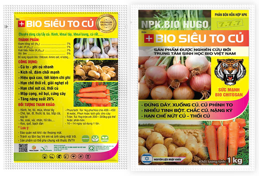 Bio Siêu To Củ – Phân Bón Hỗn Hợp NPK 7-7-7