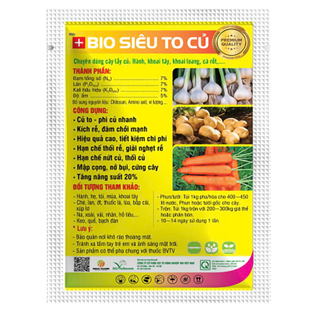 Bio Siêu To Củ – Phân Bón Hỗn Hợp NPK 7-7-7