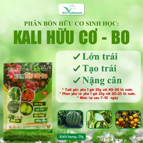 Kali Hữu Cơ Bo – Organic Bio Allicin Phân Bón Sinh Học