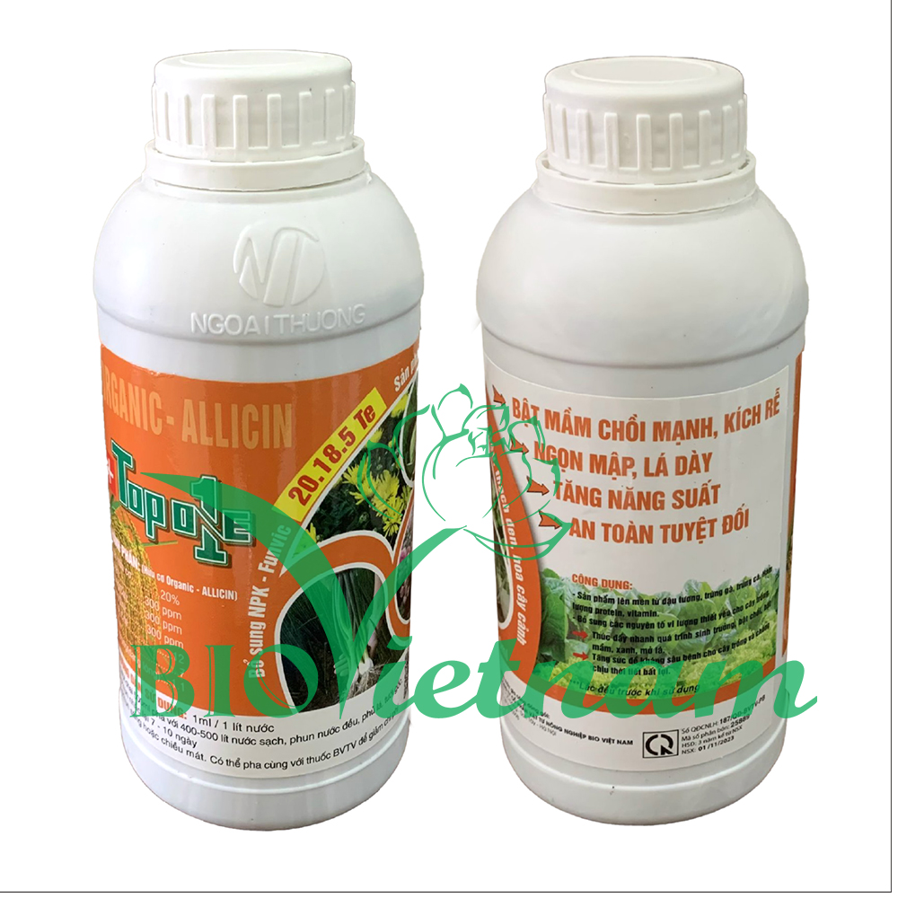 Top One Organic Allicin – Bổ Sung NPK – Funvic 20-18-5 TE