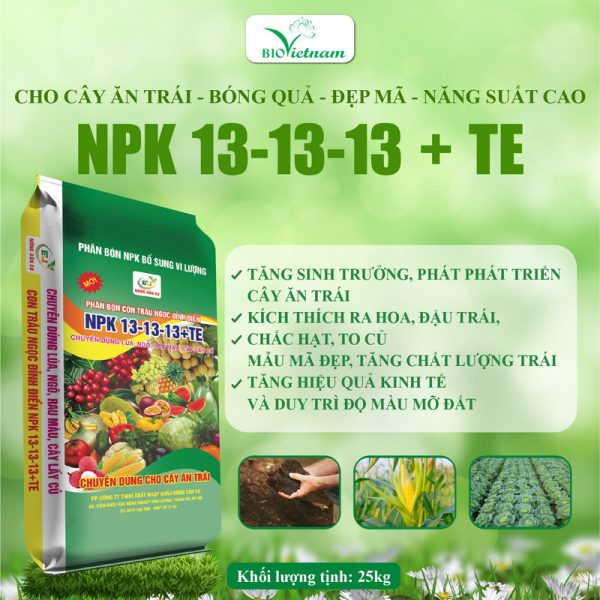 NPK 13-13-13 TE Chuyên Dùng Bón Thúc