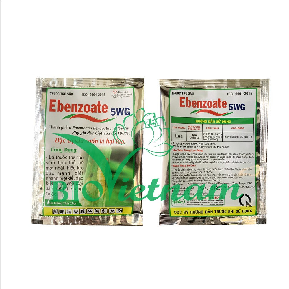 Thuốc Trừ Sâu Sinh Học Ebenzoate 5WG – Đặc Trị Sâu Cho Cây