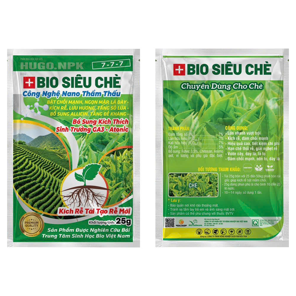 Bio Siêu Chè – Công Nghệ Nano Thẩm Thấu – Lá Xanh – Bật Chồi Mạnh