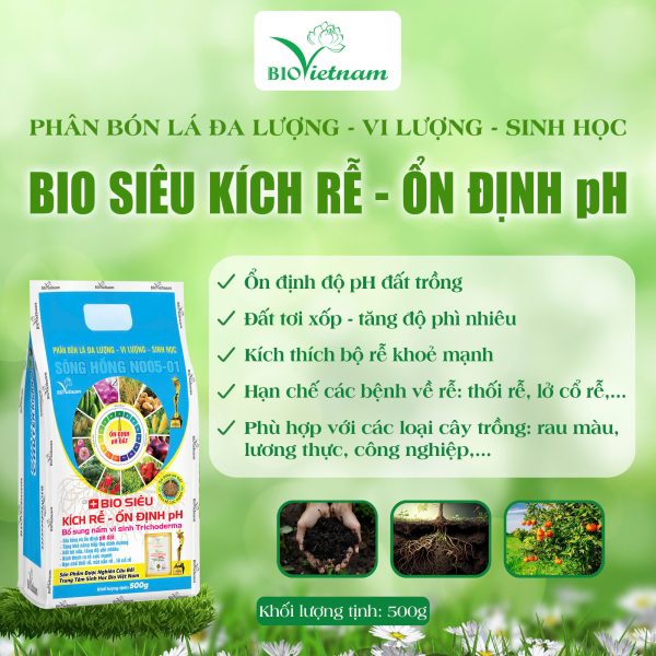 Bio Siêu Kích Rễ – Ổn Định pH – Bổ Sung Nấm Trichoderma